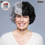 رنگ گیاهی رفع سفیدی مو (شانه دار)