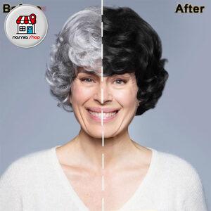 رنگ گیاهی رفع سفیدی مو (شانه دار)