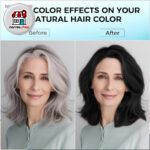 رنگ گیاهی رفع سفیدی مو (شانه دار)