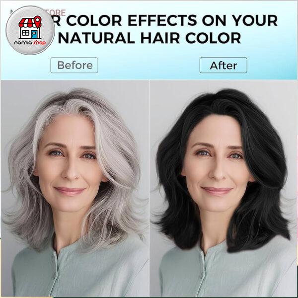 رنگ گیاهی رفع سفیدی مو (شانه دار)