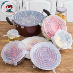 درپوش سیلیکونی ظروف 6 عددی