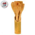 ست کفگیر و ملاقه بامبو