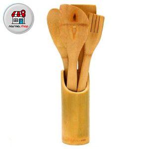 ست کفگیر و ملاقه بامبو