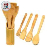 ست کفگیر و ملاقه بامبو