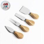 ست کارد پنیر خوری دسته چوبی