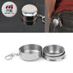 لیوان استیل مسافرتی مدل تاشو