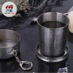 لیوان استیل مسافرتی مدل تاشو