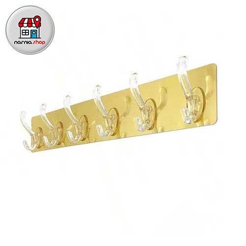 آویز دیواری چسبی 6 شاخه آویز دیواری چسبی 6 شاخه