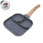 تابه چدن مدل 3 خانه