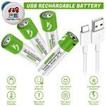 باتری شارژی نیم قلمی بسته 4 عددی