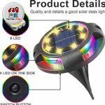 چراغ سولار خورشیدی 4 عددی گرد