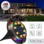 چراغ سولار خورشیدی 4 عددی گرد