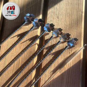 قاشق نی دار مارپیچ طرح گل نقره ای