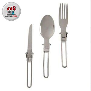 ست قاشق چنگال و کارد تاشو استیل