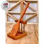 جا قاشقی ایستاده چوبی