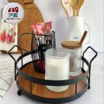 سینی پذیرایی گرد تسمه 6145