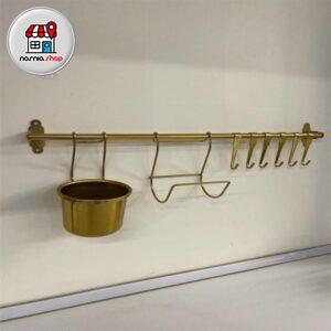 استندتک گلدان و اویز حوله طلایی سالوت