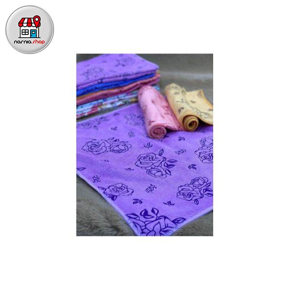 دستمال حوله ای طرح گل دستمال حوله ای طرح گل