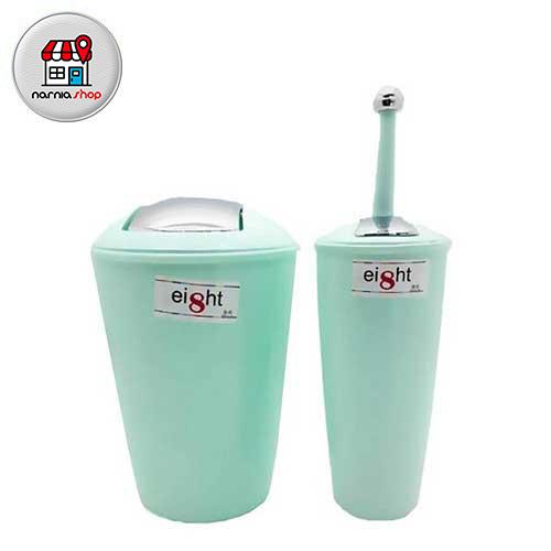 ست سطل و برس توالت نگین ست سطل و برس توالت نگین