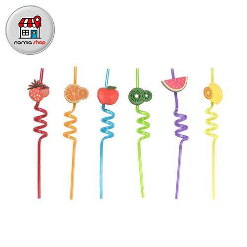 نی نوشیدنی فانتزی مارپیچ 6 عددی