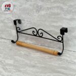 جا حوله ای کابینتی دسته چوبی