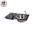 سینک و گاز دو شعله افقی