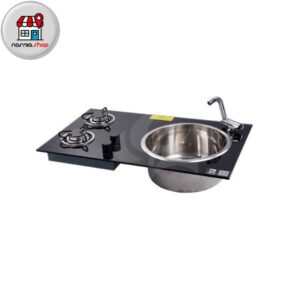 سینک و گاز دو شعله افقی