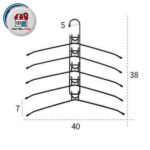 رخت آویز 5 طبقه رگالی