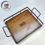 سبد پذیرایی مربع تسمه ای مدل خوش