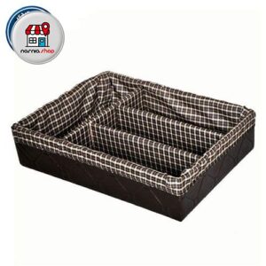 جا قاشقی کابینتی دورچرم پارچه‌ای 4 خانه