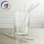 نی شربت شیشه ای 6 عددی