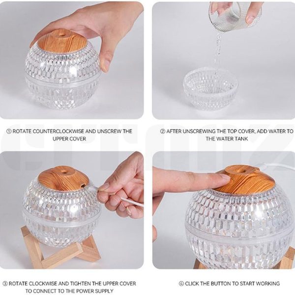 بخور سرد مدل گوی پایه چوبی